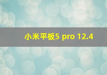 小米平板5 pro 12.4